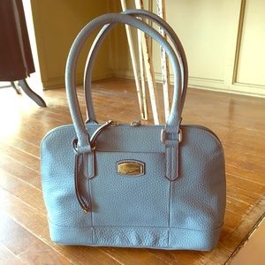 Tignanello Light Blue Leather Bag